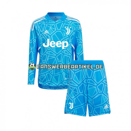 Torwart Trikot Juventus Turin Kinder Ausweich ausrüstung 2022-2023 Langarm