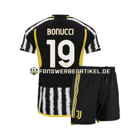 Leonardo Bonucci 19 Trikot Juventus Turin Kinder Heimausrüstung 2023-2024 Kurzarm