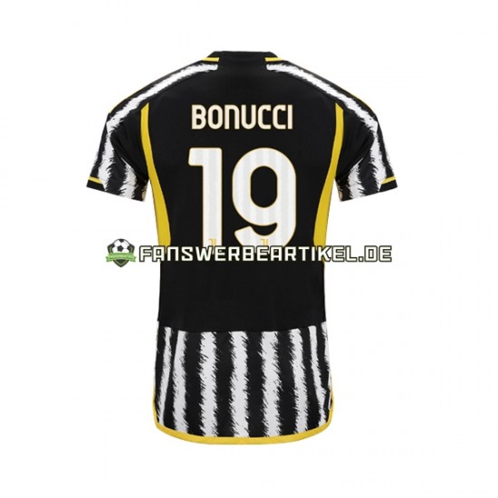 Leonardo Bonucci 19 Trikot Juventus Turin Herren Heimausrüstung 2023-2024 Kurzarm