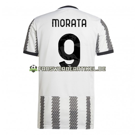 Morata 9 Trikot Juventus Turin Herren Heimausrüstung 2022-2023 Kurzarm