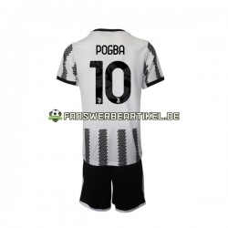 Pogba 10 Trikot Juventus Turin Kinder Heimausrüstung 2022-2023 Kurzarm