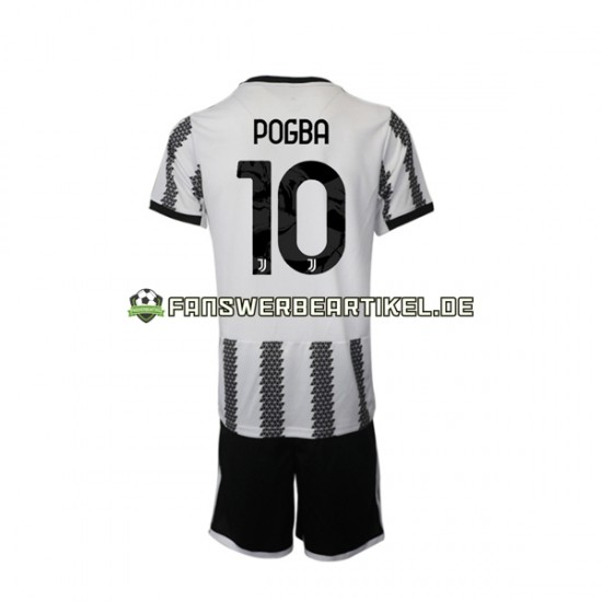 Pogba 10 Trikot Juventus Turin Kinder Heimausrüstung 2022-2023 Kurzarm