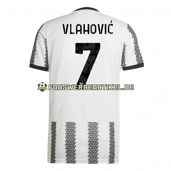 Vlahovic 7 Trikot Juventus Turin Herren Heimausrüstung 2022-2023 Kurzarm