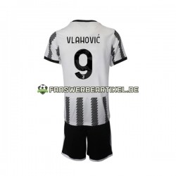 Vlahovic 9 Trikot Juventus Turin Kinder Heimausrüstung 2022-2023 Kurzarm