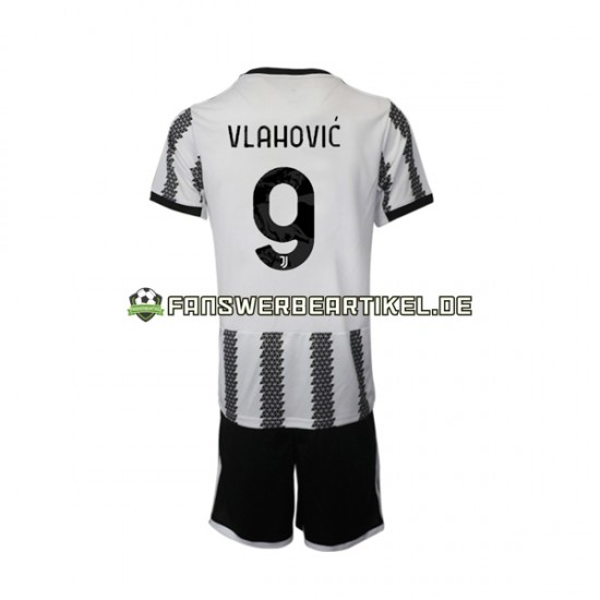 Vlahovic 9 Trikot Juventus Turin Kinder Heimausrüstung 2022-2023 Kurzarm