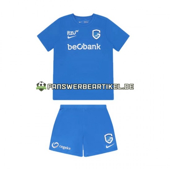 Trikot KRC Genk Kinder Heimausrüstung 2022-2023 Kurzarm