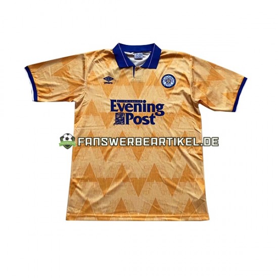 Retro Trikot Leeds United Herren Auswärtsausrüstung 1991-1992 Kurzarm