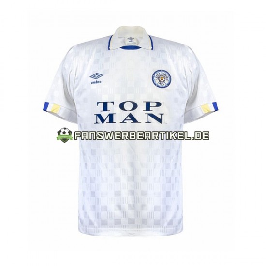 Retro Trikot Leeds United Herren Heimausrüstung 1989-1990 Kurzarm