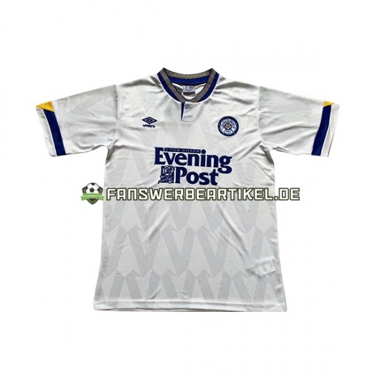 Retro Trikot Leeds United Herren Heimausrüstung 1991-1992 Kurzarm