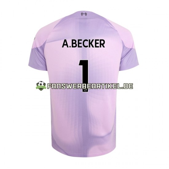 Alisson Becker 1 Torwart Trikot Liverpool Herren Heimausrüstung 2022-2023 Kurzarm