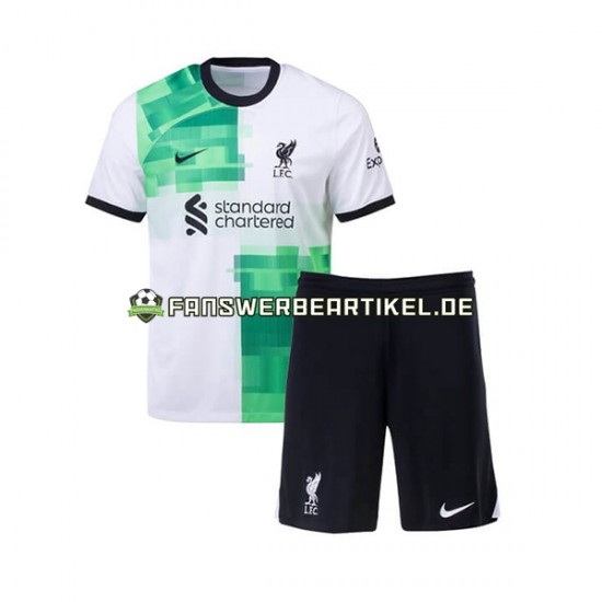 Trikot Liverpool Kinder Auswärtsausrüstung 2023-2024 Kurzarm