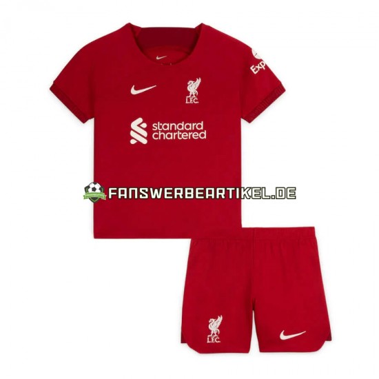 Trikot Liverpool Kinder Heimausrüstung 2022-2023 Kurzarm