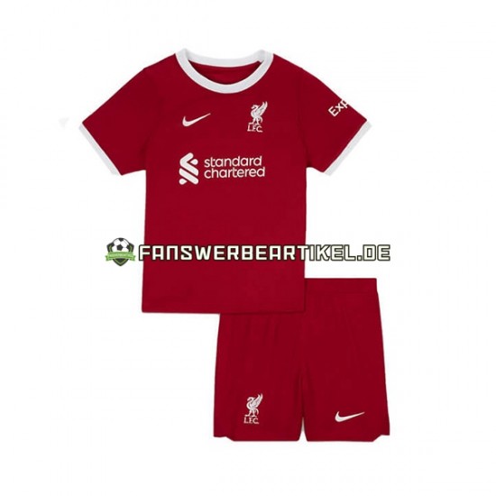 Trikot Liverpool Kinder Heimausrüstung 2023-2024 Kurzarm