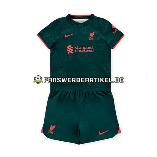 Trikot Liverpool Kinder Ausweich ausrüstung 2022-2023 Kurzarm