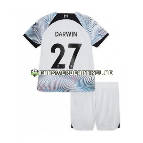 Darwin Nunez 27 Trikot Liverpool Kinder Auswärtsausrüstung 2022-2023 Kurzarm