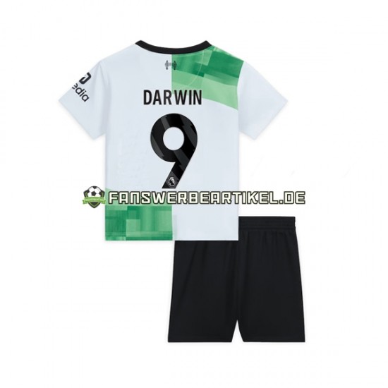 Darwin Nunez 9 Trikot Liverpool Kinder Auswärtsausrüstung 2023-2024 Kurzarm