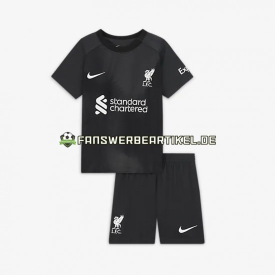 Torwart Trikot Liverpool Kinder Auswärtsausrüstung 2022-2023 Kurzarm