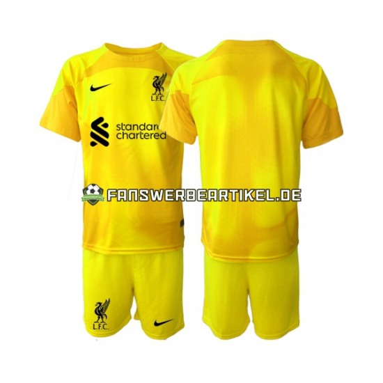 Torwart Trikot Liverpool Kinder Viertes ausrüstung 2022-2023 Kurzarm