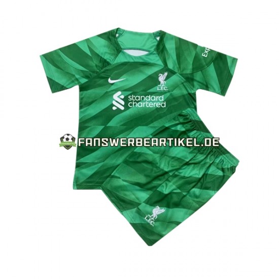 Torwart Trikot Liverpool Kinder Heimausrüstung 2023-2024 Kurzarm