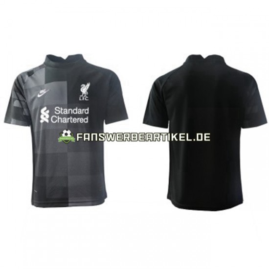 Torwart Trikot Liverpool Herren Ausweich ausrüstung 2021-2022 Kurzarm