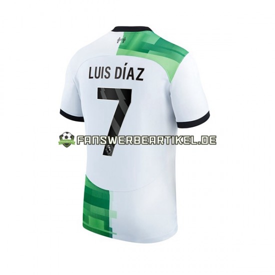 Luis Diaz 7 Trikot Liverpool Herren Auswärtsausrüstung 2023-2024 Kurzarm