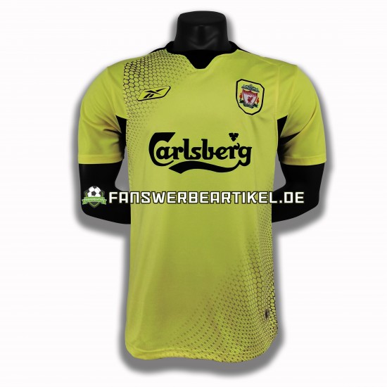 Retro -2005 Trikot Liverpool Herren Auswärtsausrüstung 2004 Kurzarm