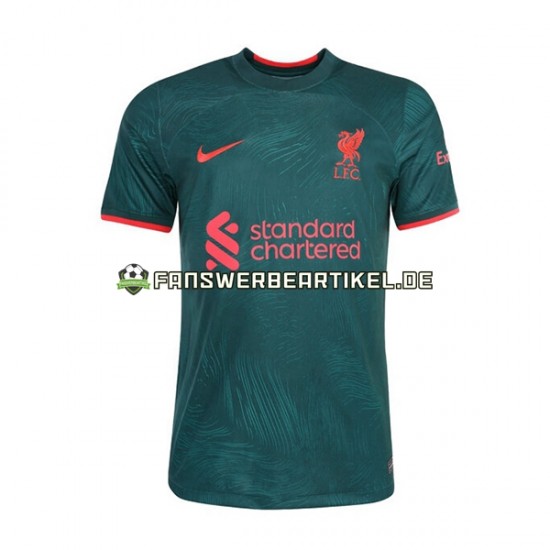 Trikot Liverpool Herren Ausweich ausrüstung 2022-2023 Kurzarm