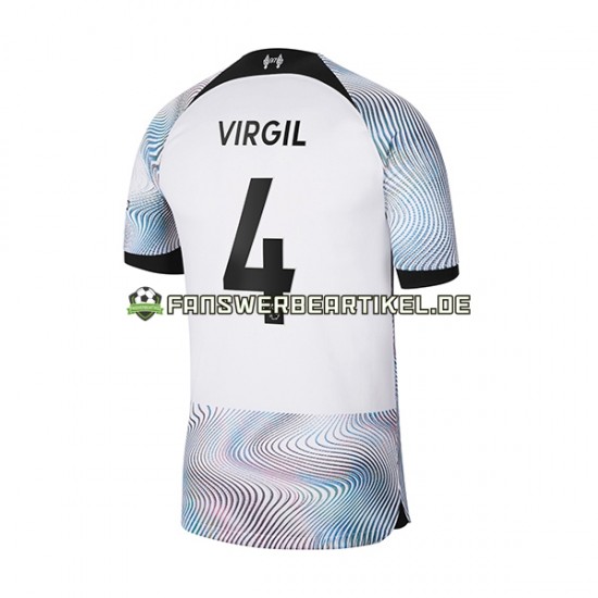 Virgil 4 Trikot Liverpool Herren Auswärtsausrüstung 2022-2023 Kurzarm