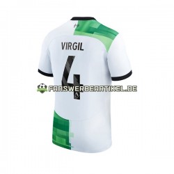 Virgil van Dijk 4 Trikot Liverpool Herren Auswärtsausrüstung 2023-2024 Kurzarm
