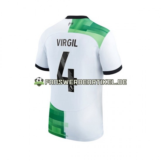 Virgil van Dijk 4 Trikot Liverpool Herren Auswärtsausrüstung 2023-2024 Kurzarm