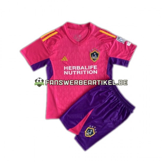 Torwart Trikot LA Galaxy Kinder Pink 2023-2024 Kurzarm