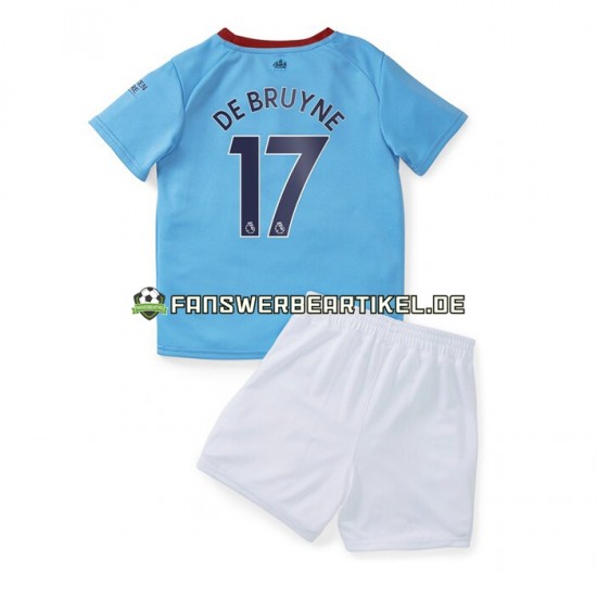 De Bruyne 17 Trikot Manchester City Kinder Heimausrüstung 2022-2023 Kurzarm