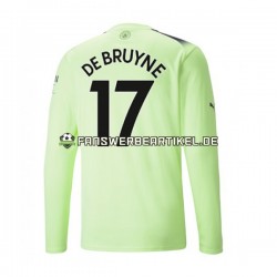 De Bruyne 17 Trikot Manchester City Herren Ausweich ausrüstung 2022-2023 Langarm