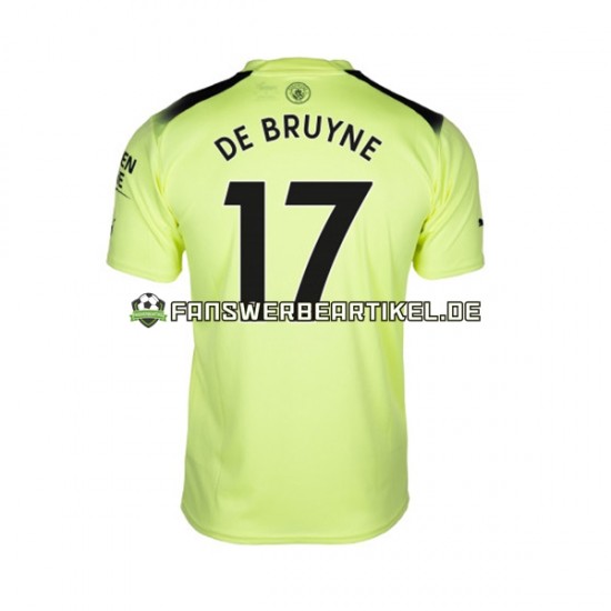 De Bruyne 17 Trikot Manchester City Herren Ausweich ausrüstung 2022-2023 Kurzarm