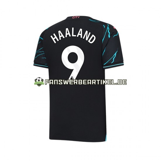 Erling Haaland 9 Trikot Manchester City Herren Ausweich ausrüstung 2023-2024 Kurzarm