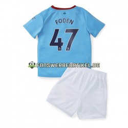 Foden 47 Trikot Manchester City Kinder Heimausrüstung 2022-2023 Kurzarm