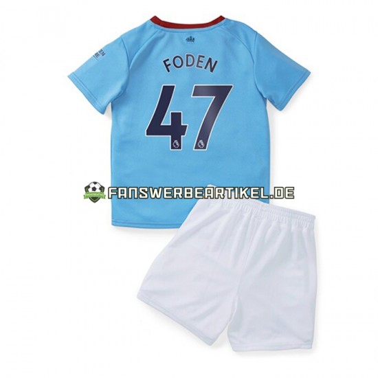 Foden 47 Trikot Manchester City Kinder Heimausrüstung 2022-2023 Kurzarm