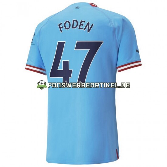 Foden 47 Trikot Manchester City Herren Heimausrüstung 2022-2023 Kurzarm