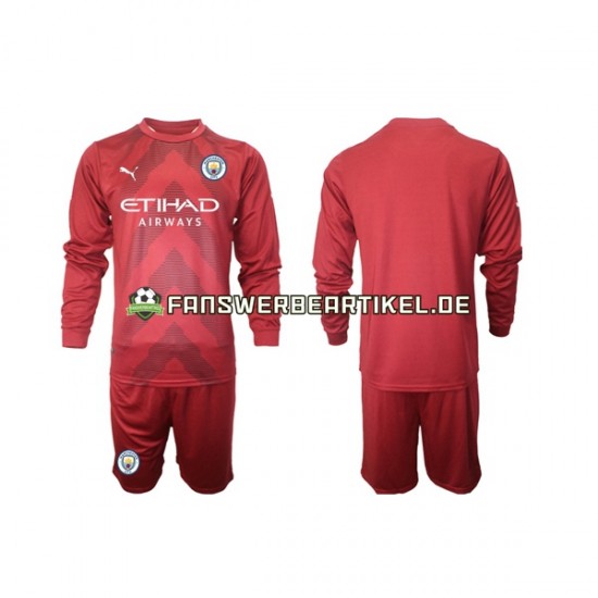 Torwart Trikot Manchester City Kinder Heimausrüstung 2022-2023 Langarm