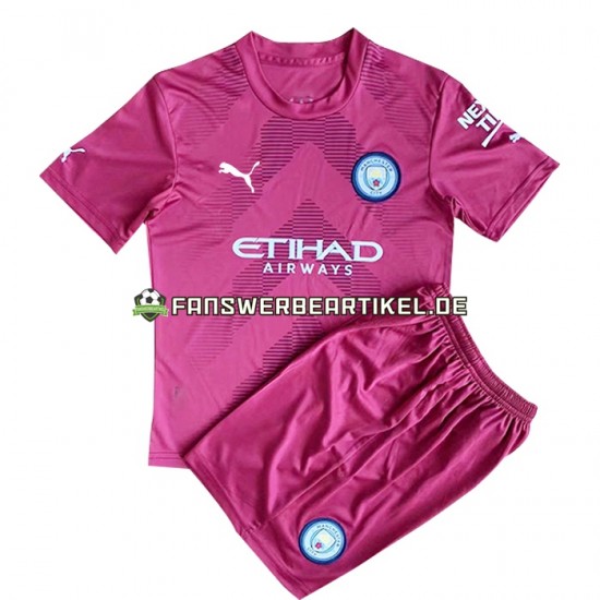 Torwart Trikot Manchester City Kinder Heimausrüstung 2022-2023 Kurzarm