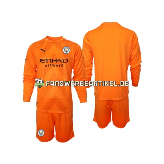 Torwart Trikot Manchester City Kinder Ausweich ausrüstung 2022-2023 Langarm