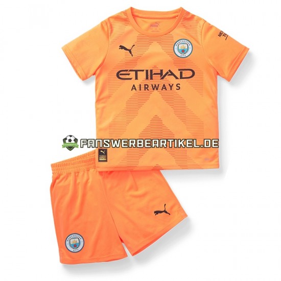 Torwart Trikot Manchester City Kinder Ausweich ausrüstung 2022-2023 Kurzarm