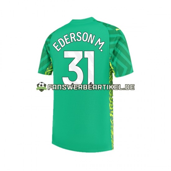 Ederson Moraes 31 Torwart Trikot Manchester City Herren Heimausrüstung 2023-2024 Kurzarm