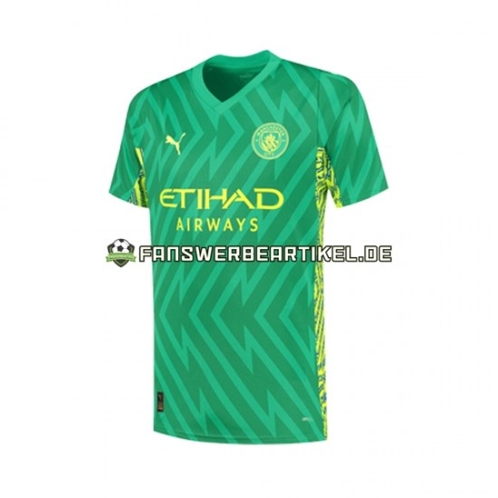 Torwart Trikot Manchester City Herren Heimausrüstung 2023-2024 Kurzarm