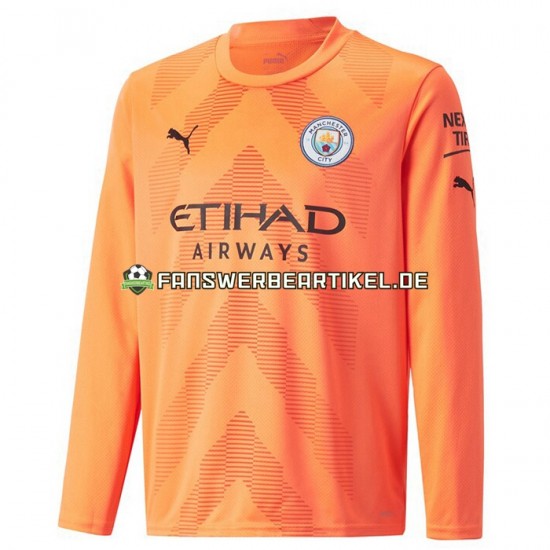 Torwart Trikot Manchester City Herren Ausweich ausrüstung 2022-2023 Langarm