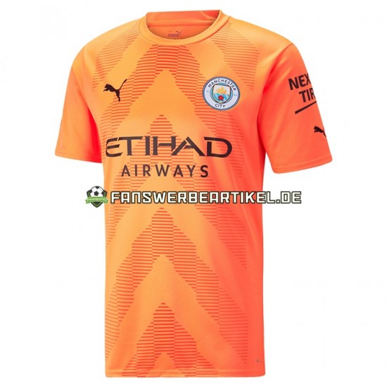 Torwart Trikot Manchester City Herren Ausweich ausrüstung 2022-2023 Kurzarm