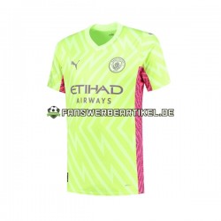 Torwart Trikot Manchester City Herren Ausweich ausrüstung 2023-2024 Kurzarm