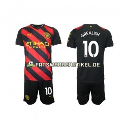 Grealish 10 Trikot Manchester City Kinder Auswärtsausrüstung 2022-2023 Kurzarm