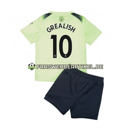 Grealish 10 Trikot Manchester City Kinder Ausweich ausrüstung 2022-2023 Kurzarm