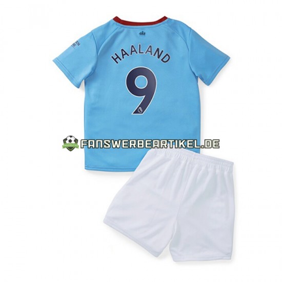 Haaland 9 Trikot Manchester City Kinder Heimausrüstung 2022-2023 Kurzarm